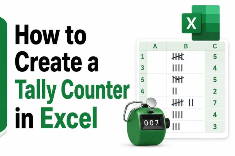 How to Create a Tally Counter in Excel: A Complete Step-by-Step Guide